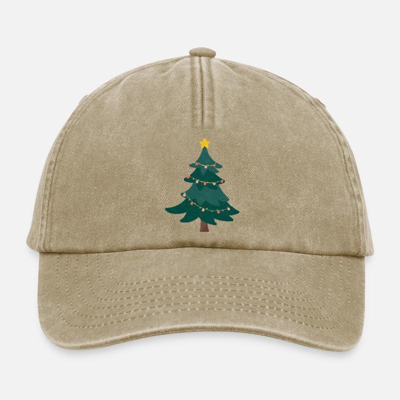 Christmas tree - Relaxed Vintage Cap - vintage beige