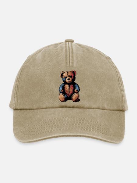 Teddy Kuscheltier Teddybär - Relaxed Vintage Cap - Vintage Beige