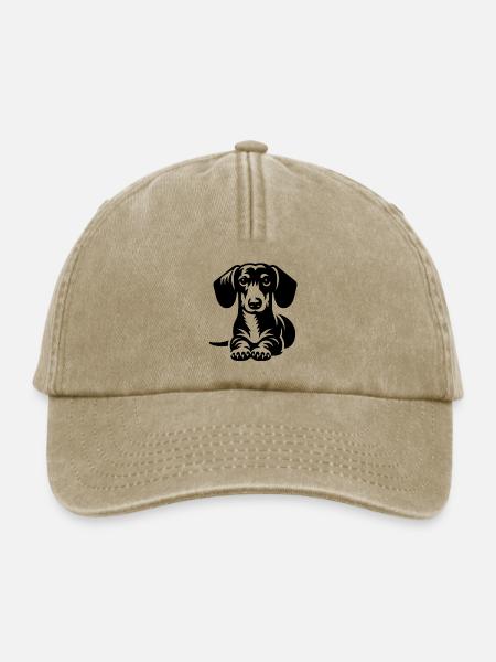 Dackel - Relaxed Vintage Cap - Vintage Beige