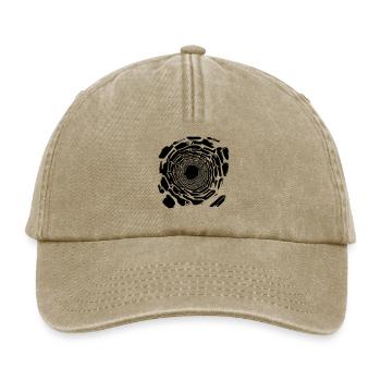 Schwarzes Loch - Relaxed Vintage Cap - Vintage Beige - Vorne