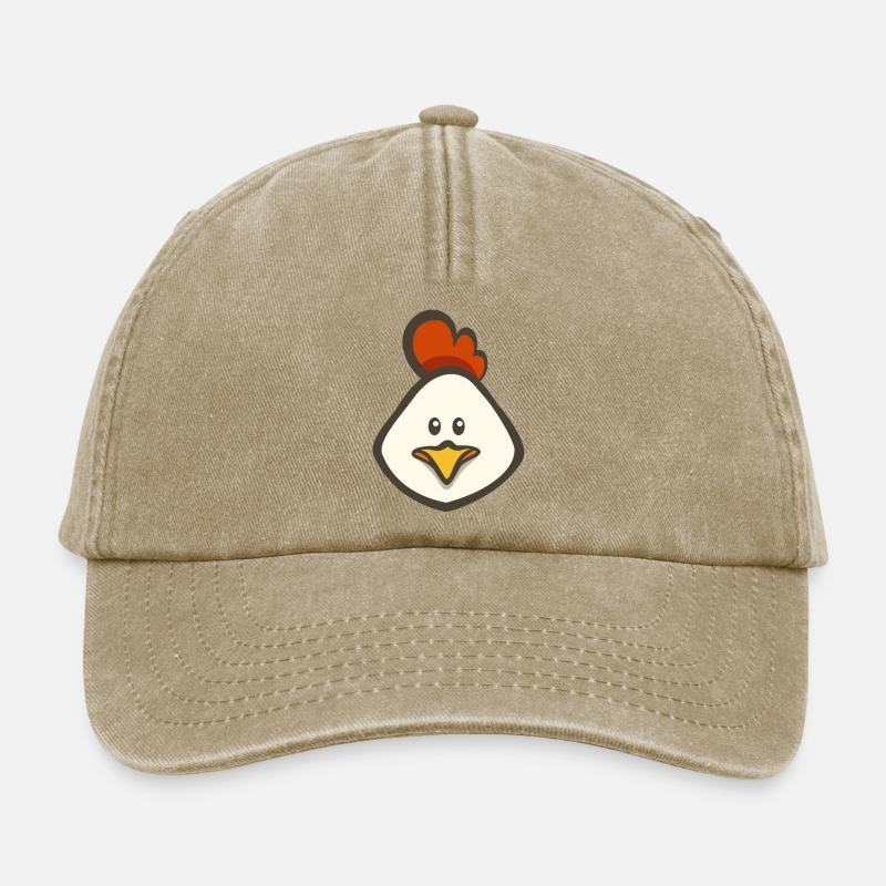 hen - Relaxed Vintage Cap - vintage beige