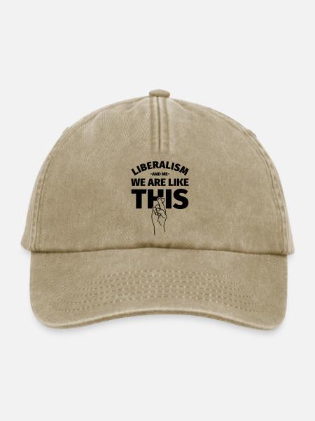 Liberalismus Liberaler - Relaxed Vintage Cap - Vintage Beige