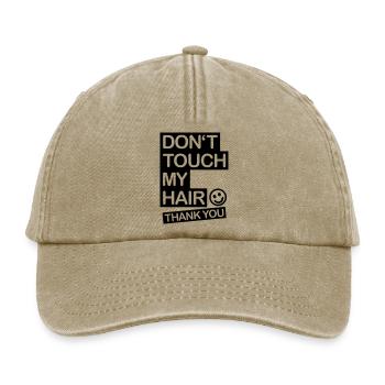 dont_touch_my_hair_1_f1 - Casquette vintage décontractée - beige vintage - Devant