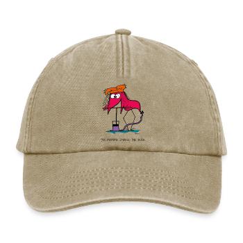 Je pompe donc je suis... - Casquette vintage décontractée - beige vintage - Devant