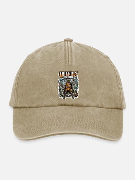 Friendly Raider  - Relaxed Vintage Cap - Vintage Beige