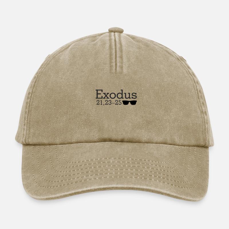 Exode - Casquette vintage décontractée - beige vintage