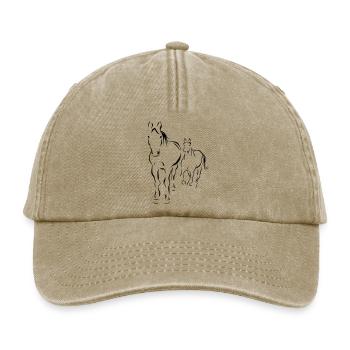 PFerde - Relaxed Vintage Cap - Vintage Beige - Vorne