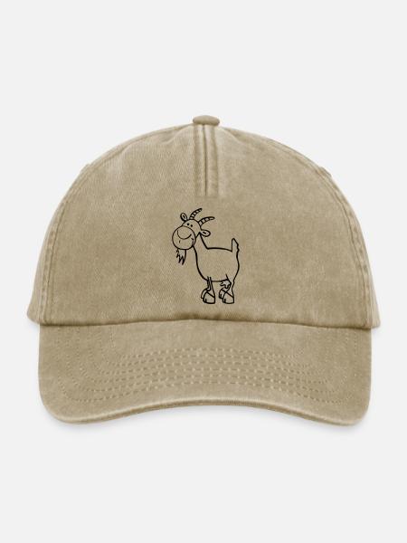 Fröhliche Ziege - Relaxed Vintage Cap - Vintage Beige