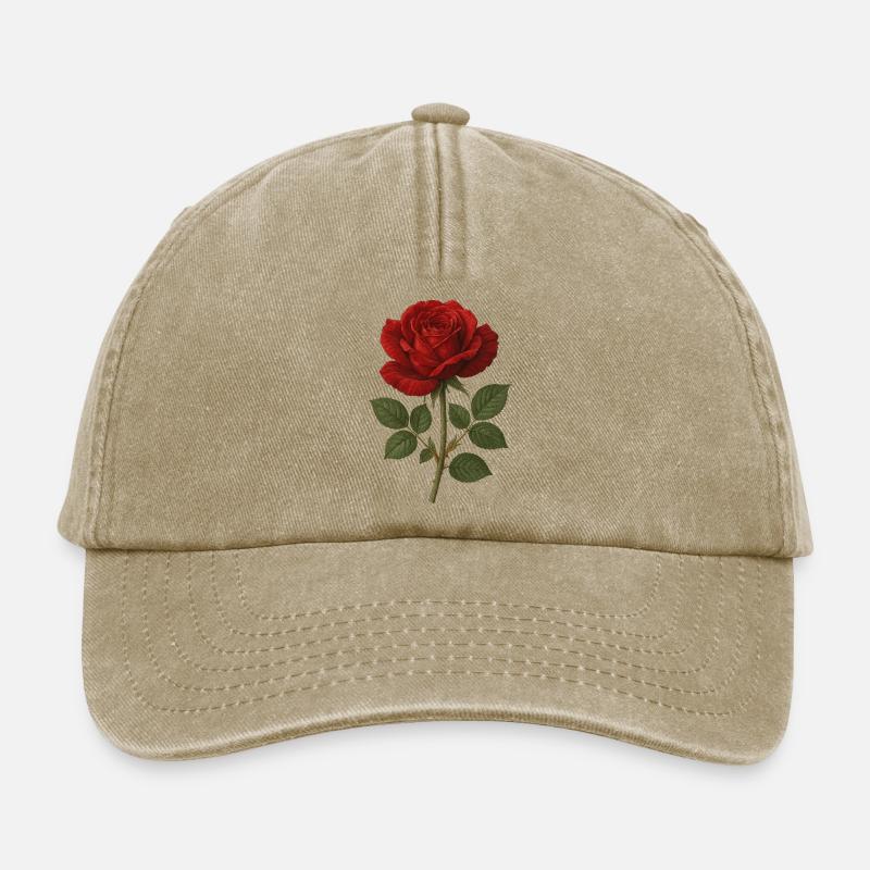 Rose - Relaxed Vintage Cap - Vintage Beige