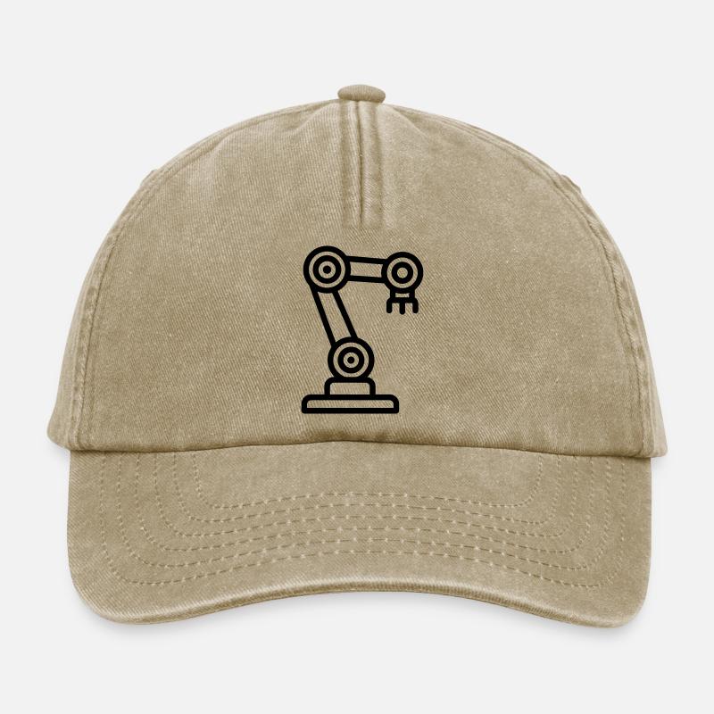bras robot - Casquette vintage décontractée - beige vintage