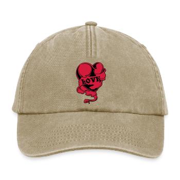 herz - Casquette vintage décontractée - beige vintage - Devant