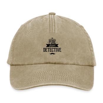 100 Prozent Detektiv - Relaxed Vintage Cap - Vintage Beige - Vorne
