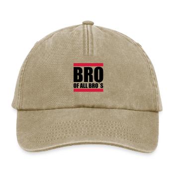 bro_of_all_bros_f2 - Casquette vintage décontractée - beige vintage - Devant