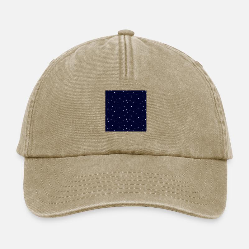 Sterne Muster - Relaxed Vintage Cap - Vintage Beige