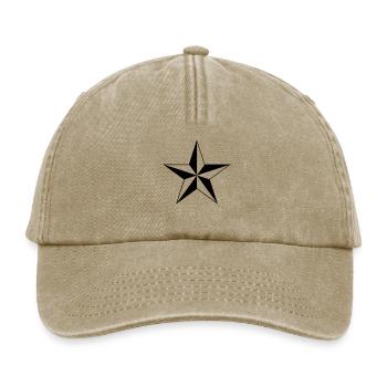 Nautical Star - Relaxed Vintage Cap - vintage beige - Front