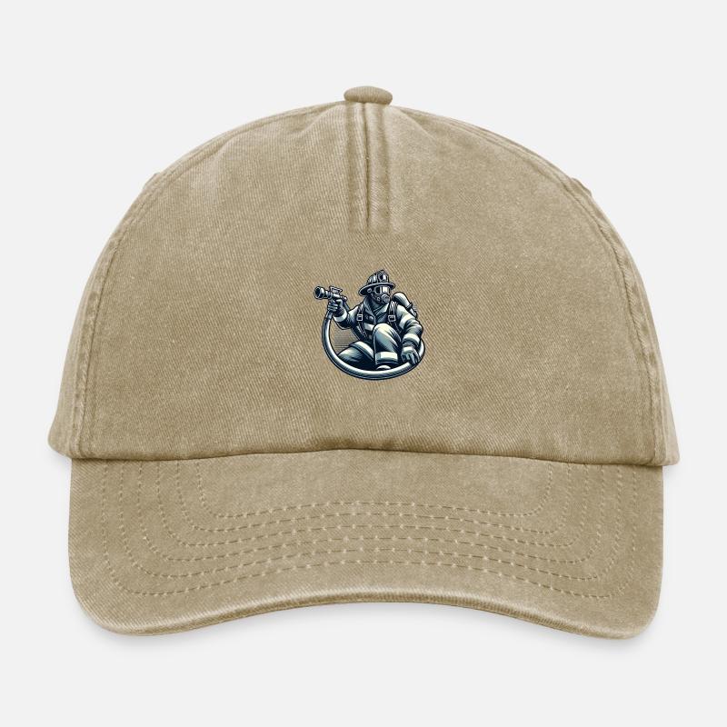 Fire brigade - Relaxed Vintage Cap - vintage beige