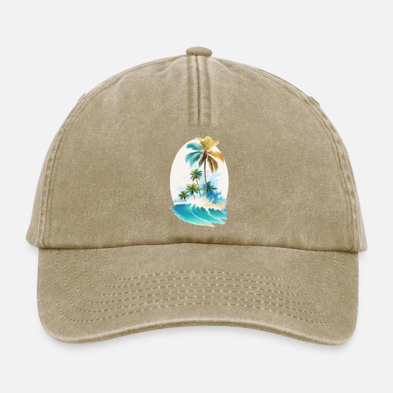 Aloha - Casquette vintage décontractée - beige vintage