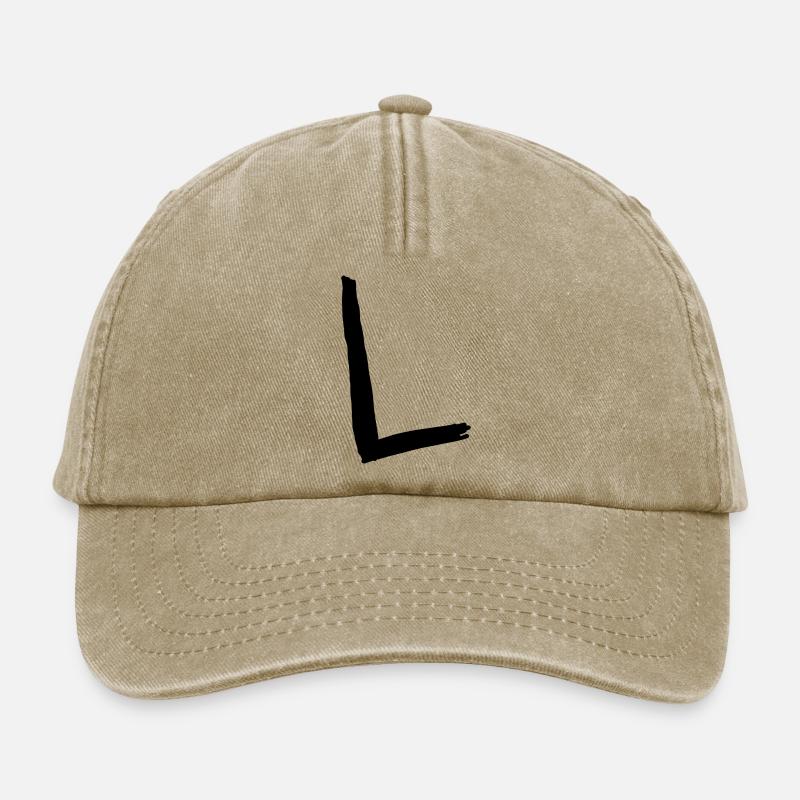 Buchstaben L - Relaxed Vintage Cap - Vintage Beige