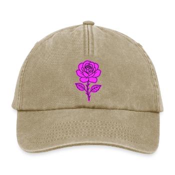 Rose Contour - Casquette vintage décontractée - beige vintage - Devant