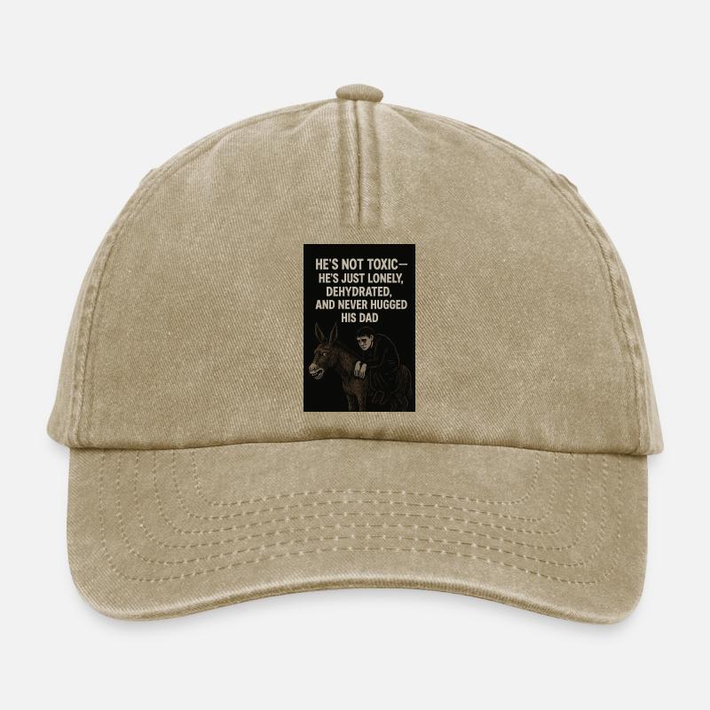 Solitude masculine - Casquette vintage décontractée - beige vintage