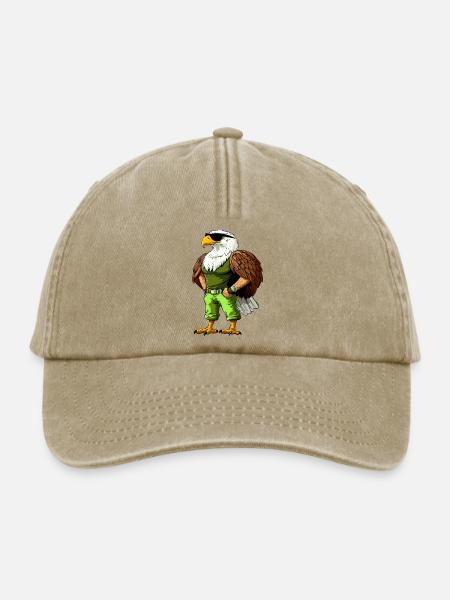 Cooler Adler  - Relaxed Vintage Cap - Vintage Beige