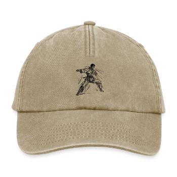 Karate Tournament Fighting Spirit Championship Victory - Relaxed Vintage Cap - vintage beige - Front