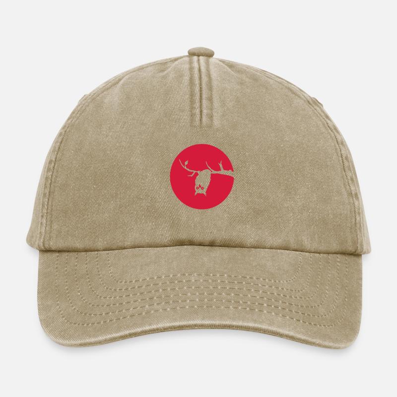 lustige Eule, funny owl - Relaxed Vintage Cap - Vintage Beige