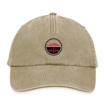 Super coach - Relaxed Vintage Cap - Vintage Beige - Vorne