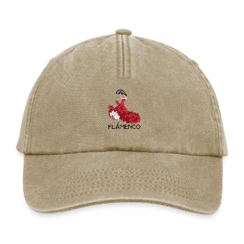 Flamenco dancer - Relaxed Vintage Cap - vintage beige - Front