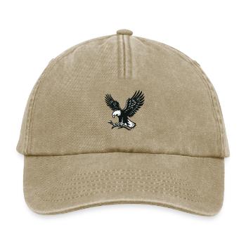 Aigle sur la branche - Casquette vintage décontractée - beige vintage - Devant