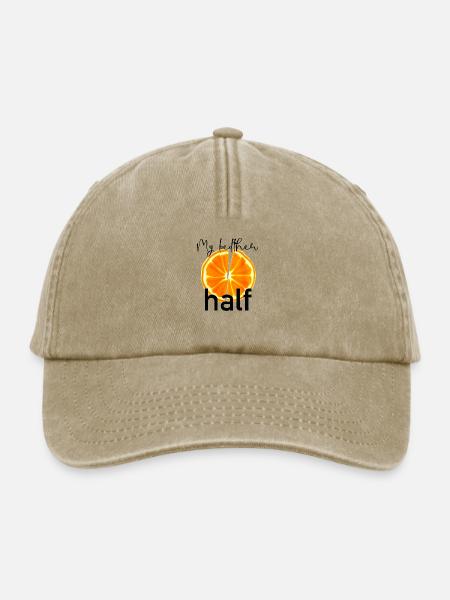 Meine Hälfte – Perfekte Partner-Shirts für Verlieb - Relaxed Vintage Cap - Vintage Beige