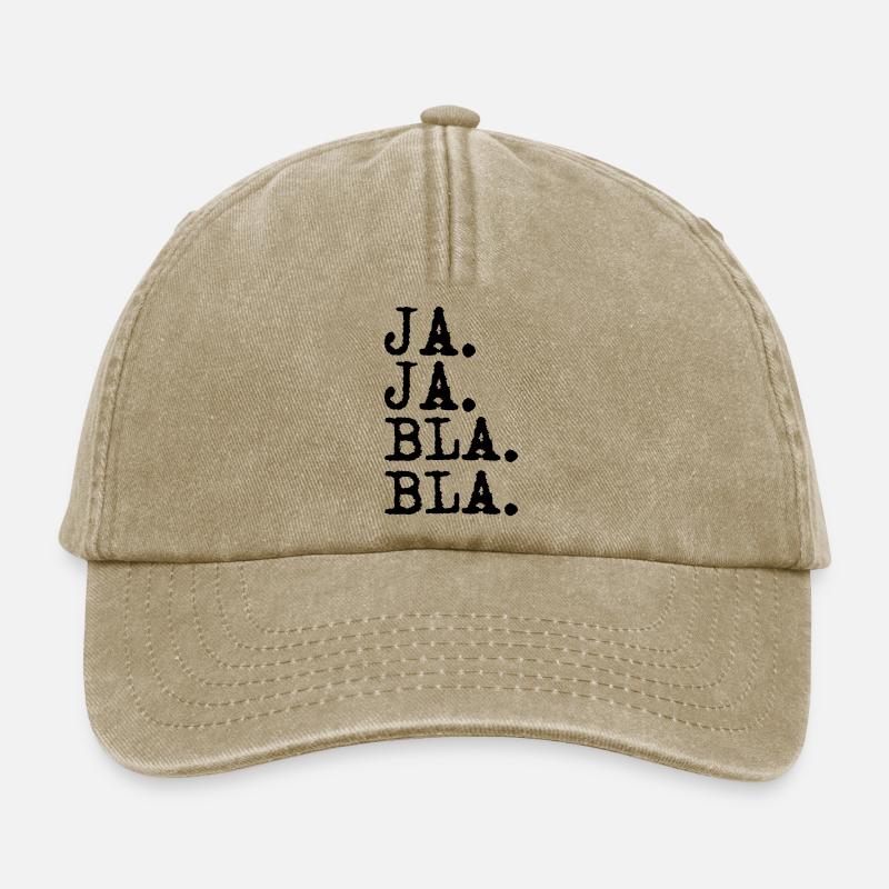 ja ja bla bla - Relaxed Vintage Cap - Vintage Beige