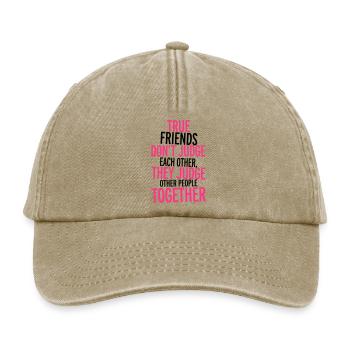 True Friends - Relaxed Vintage Cap - vintage beige - Front