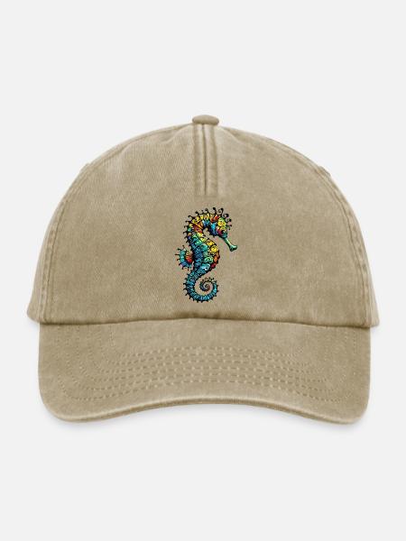 Seepferdchen - Relaxed Vintage Cap - Vintage Beige