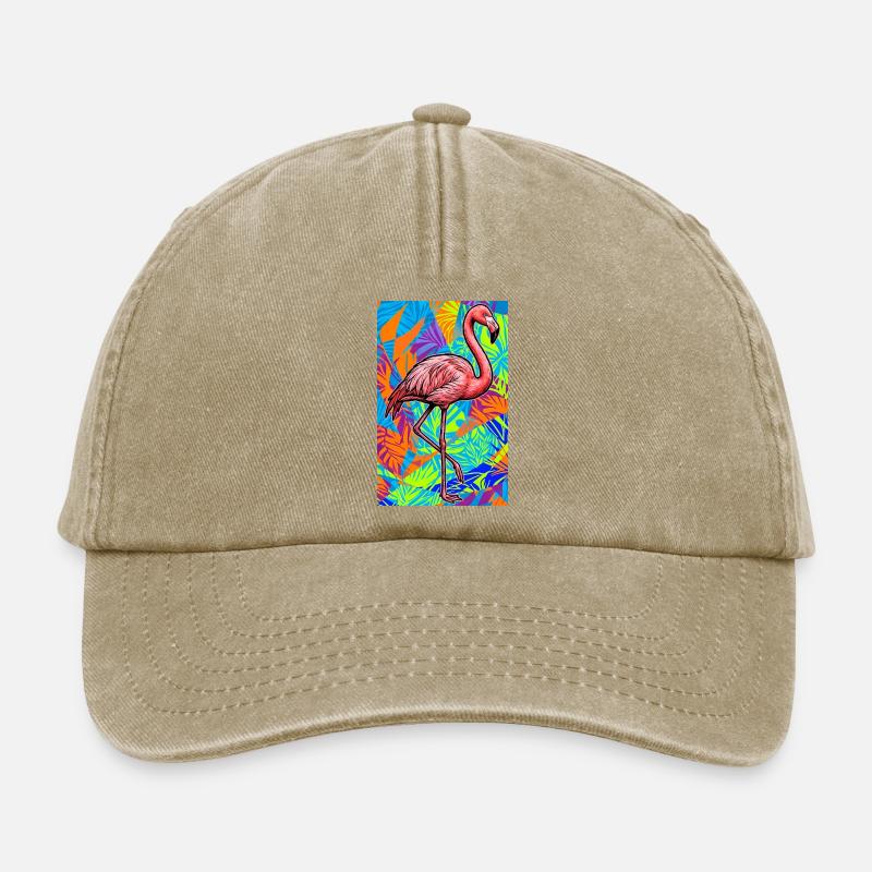 Flamingo - Relaxed Vintage Cap - Vintage Beige