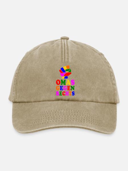 Omas gegen rechts - Relaxed Vintage Cap - Vintage Beige