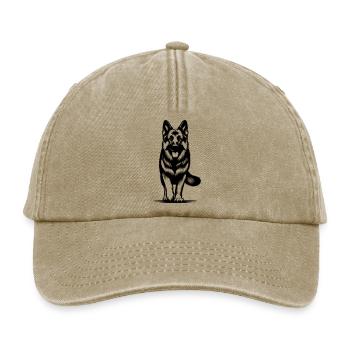 German Shepherd - Relaxed Vintage Cap - vintage beige - Front