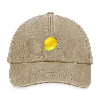 citron lime citron veggie Veggie agrumes - Casquette vintage décontractée - beige vintage - Devant