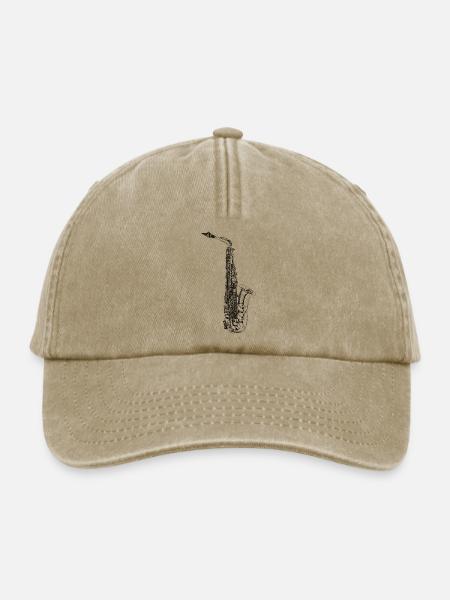 Saxophon - Relaxed Vintage Cap - Vintage Beige