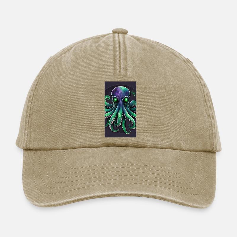 Octopus galaxy - Relaxed Vintage Cap - vintage beige