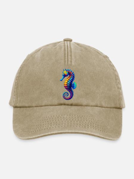 Seepferdchen - Relaxed Vintage Cap - Vintage Beige