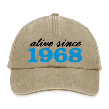 alive since 1968 - Relaxed Vintage Cap - Vintage Beige - Vorne