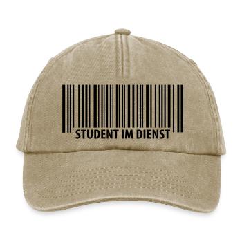 Student im Dienst - Relaxed Vintage Cap - Vintage Beige - Vorne