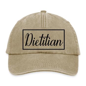 Dietitian Proud Graduated Dietitian Student - Relaxed Vintage Cap - vintage beige - Front