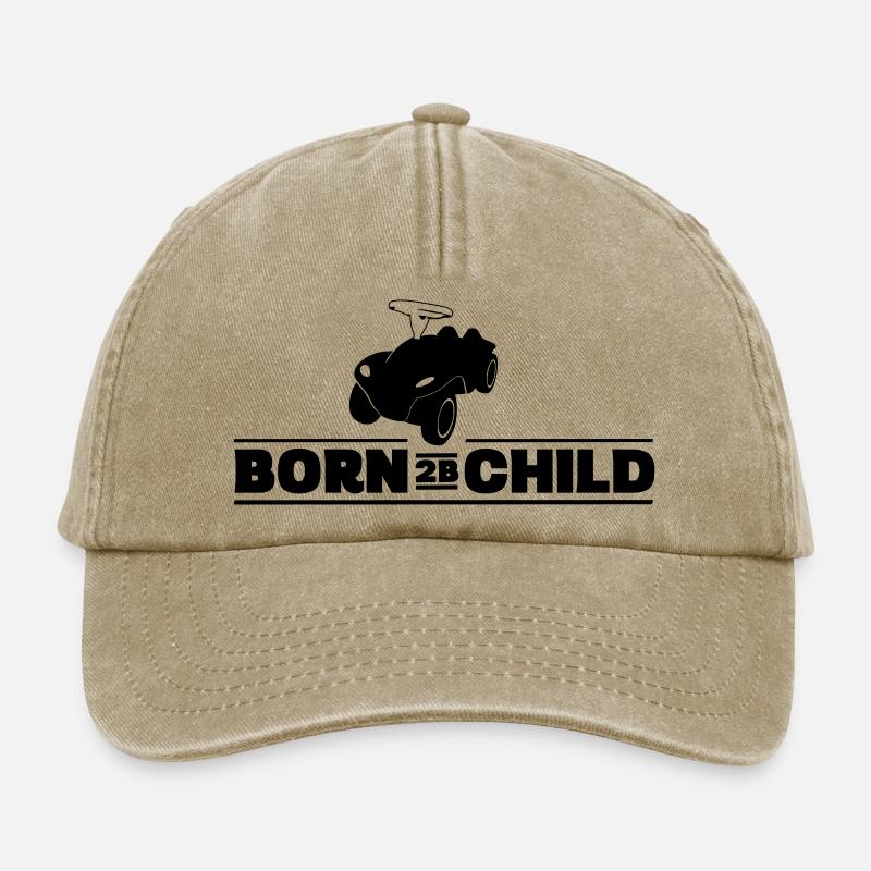 Born 2B Child - Bobbycar - Relaxed Vintage Cap - Vintage Beige