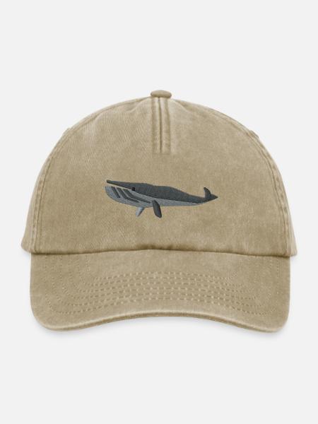 Wal bestickt - Relaxed Vintage Cap - Vintage Beige