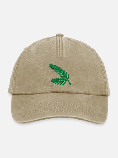 Tannenzweige bestickt - Relaxed Vintage Cap - Vintage Beige