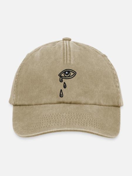 Weinendes Auge - Relaxed Vintage Cap - Vintage Beige