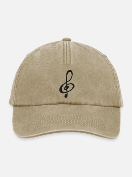 Note bestickt - Relaxed Vintage Cap - Vintage Beige