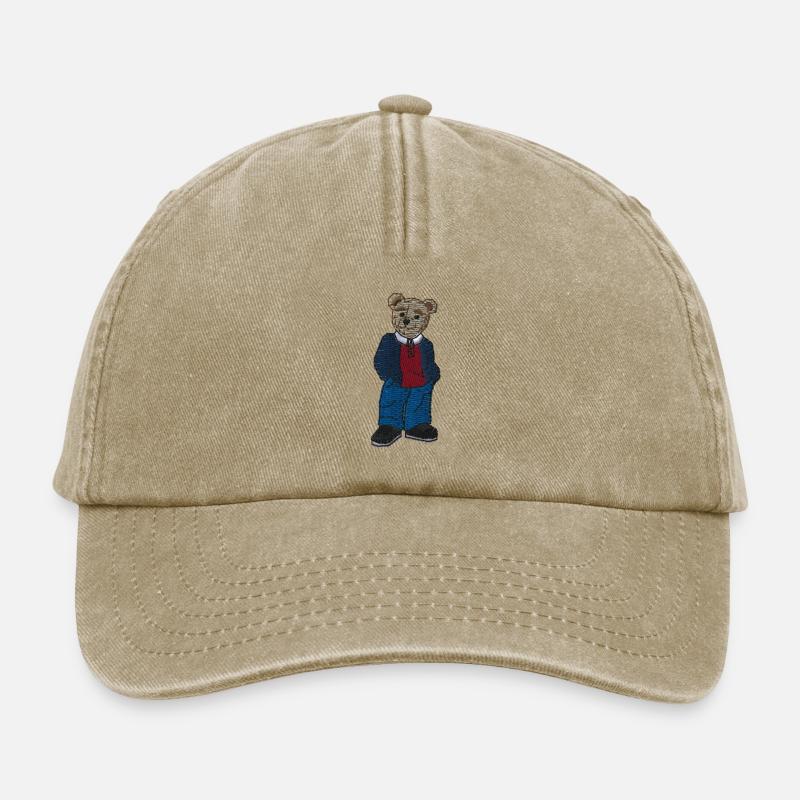 Teddybär 2 - Relaxed Vintage Cap - Vintage Beige